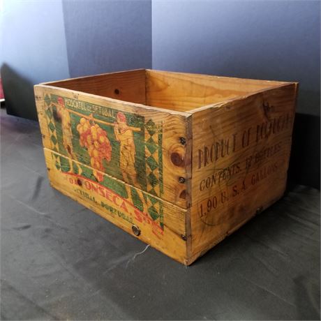 Cool Old Wine Crate from Portugue