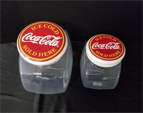 Coca-Cola Glass Canisters