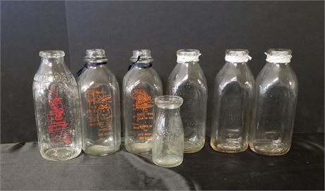 Vintage Milk Bottles