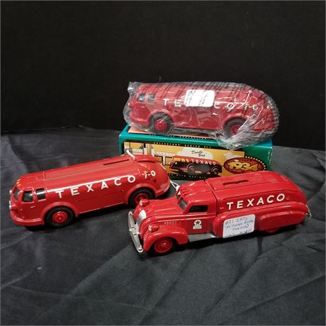 Texaco Tanker Die Cast Banks