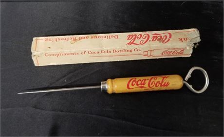 Vintage Coca-Cola Ice Pick w/ Box