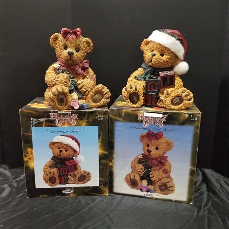 Christmas Bear Sculptures