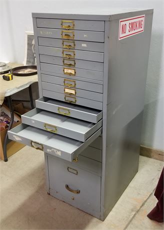 Metal Document File Cabinet - 20x28x53