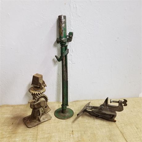 Vintage Jacks & Metal Tool