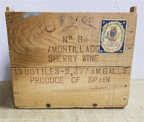 Vintage Wood Wine Box