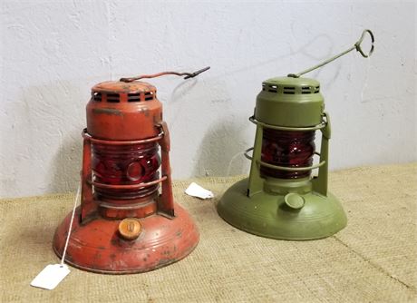 Antique Dietz Traffic Guard Lamps