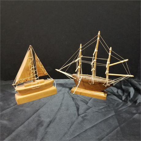 Wood & String Sailboats