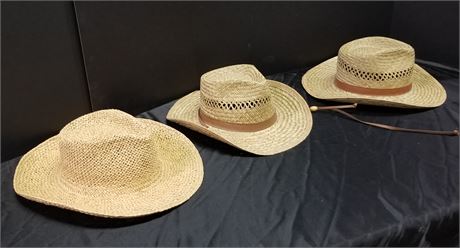 Australia Panama Hat Trio - 7 1/8
