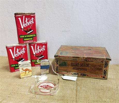 Collectible Tins, Ash Tray, 1962 Lighters