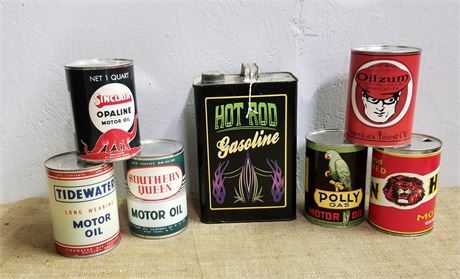 Collectible Oil Cans - Empty