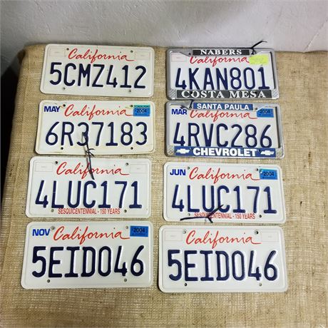 California License Plates