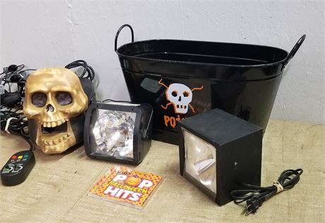 Halloween Fogger, Strobe Lights, + Extras