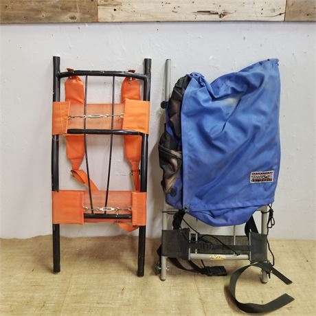 2 Hard Frame Back Packs