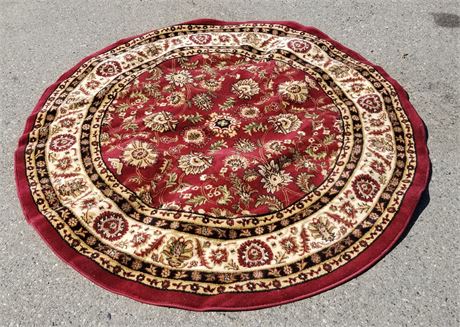 Round Area Rug - 6' 7" Diameter