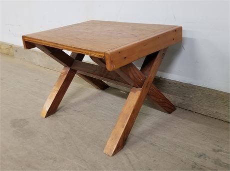Wood Stool/Table - 14x13