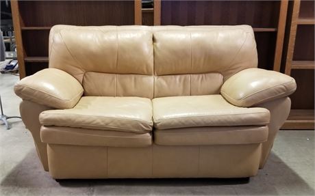 Leather Love Seat - 66"