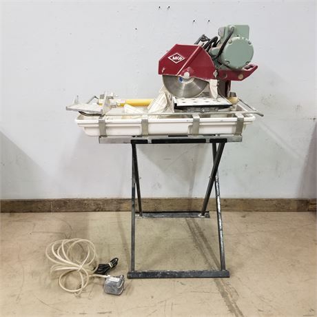 MK Diamond Tile Saw w/ Stand & Extras