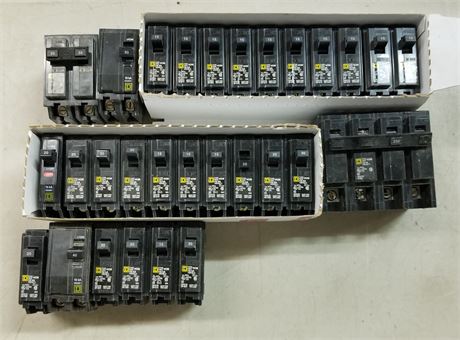 Assorted New Breaker Box Switches