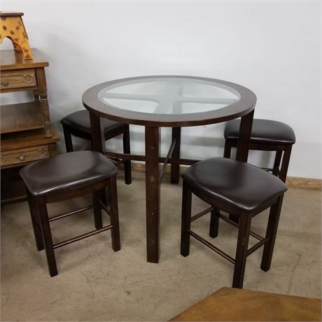 Dining Table w/Stools - 42x36
