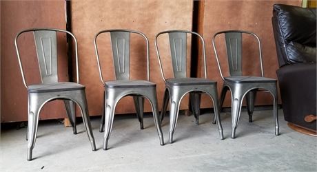 Metal Stackable Chairs