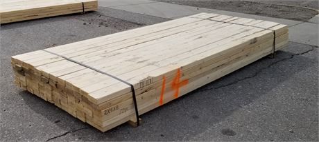 Bunk #14 - 2x4x8 Lumber - 72pcs.