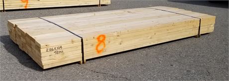Bunk #8 - 2x6x104 Lumber - 48pcs.