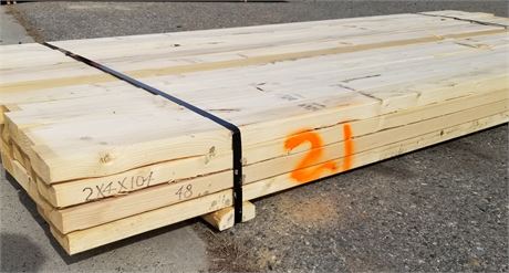 Bunk #21 - 2x4x104 Lumber - 48pcs.