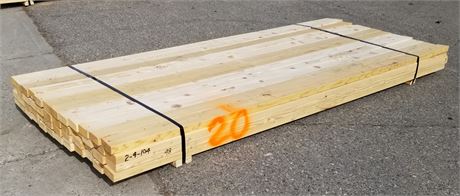 Bunk #20 - 2x4x104 Lumber - 48pcs.