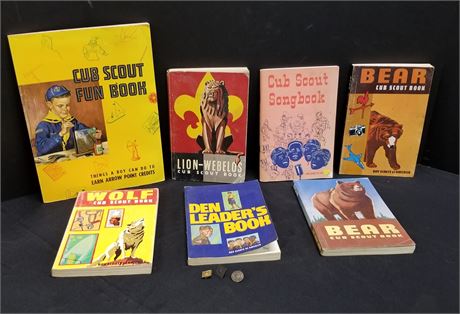 Vintage Cub Scout Manuals & Pins