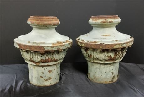 Antique Street Light Bases or Collars