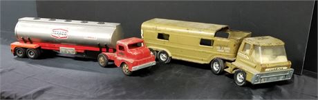 Structo Tanker Truck 7 Horse Trailer Truck Vintage Toys