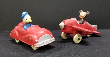 Mickey Mouse Plane & Donald Duck Car