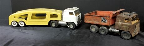 ERTL Dump Truck & Car Carrier