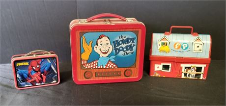Spiderman, Howdy Duty, & Fisher Price Collectible Lunch Boxes