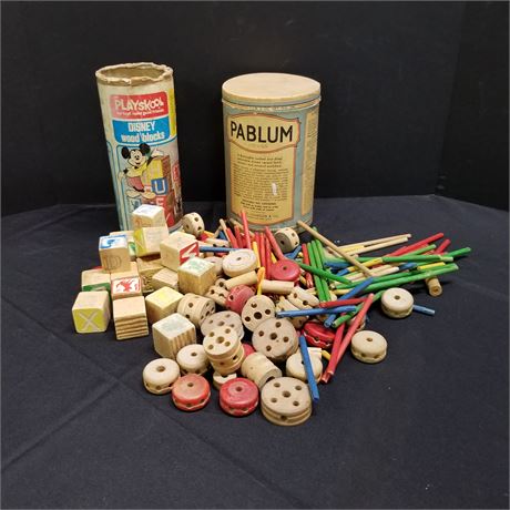 Vintage Blocks & Tinker Toys