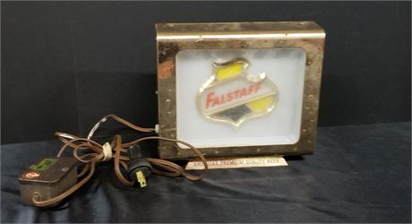 Vintage Falstaff Lighted Beer Sign - Works
