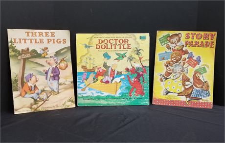 Vintage Children's Books & DooLittle Record Book