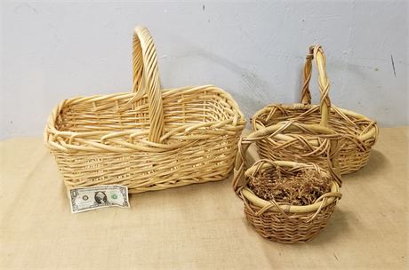Assorted Home Decor Woven Baskets