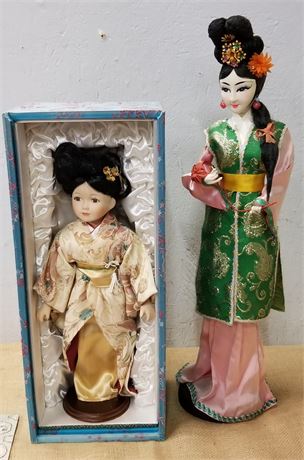 Two Collectible 'China Dolls'