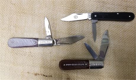 Barlow and Imperial Folding Knife Trio