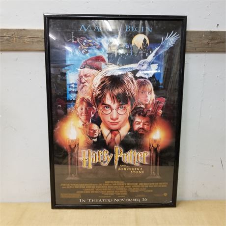 'Harry Potter And The Sorcerer's Stone' Framed Movie Poster - 28x41