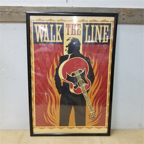 'Walk The Line' Framed Movie Poster - 25x37