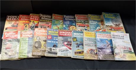 1960's Popular Science and Mechanix Illustrated Magazines