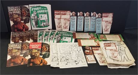 Collectible and Vintage Smokey The Bear Publications