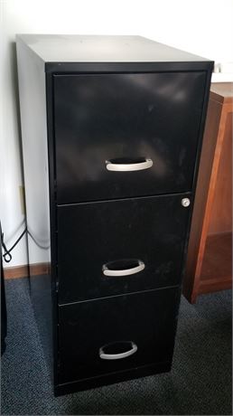 Black File Cabinet