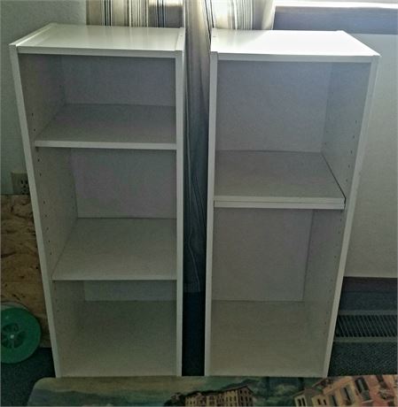 White Shelving Units