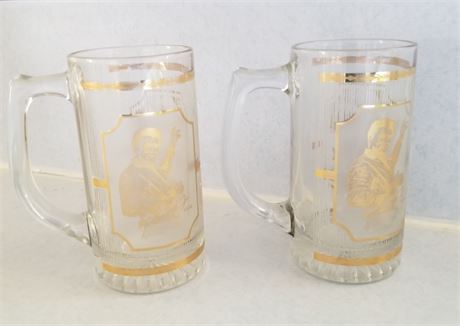 Vintage Elvis Graceland Gold Foil Glasses