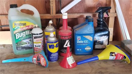 Assorted Auto Supplies & Fluids