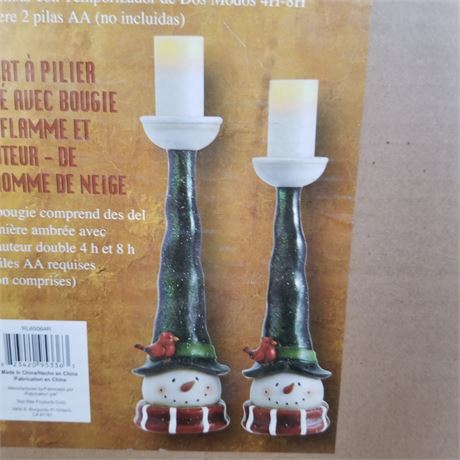 New in Box Pillar Flameless Candles w/ Timer