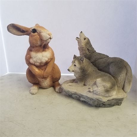 Garden Decor -Bunny & Wolves